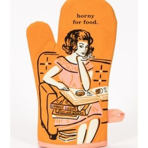 ❤3/$30 Oven mitt for a cookbook lover